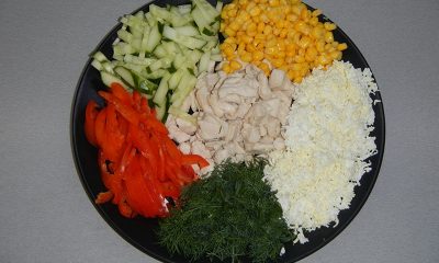 Куриный салат с кукурузой ингредиенты